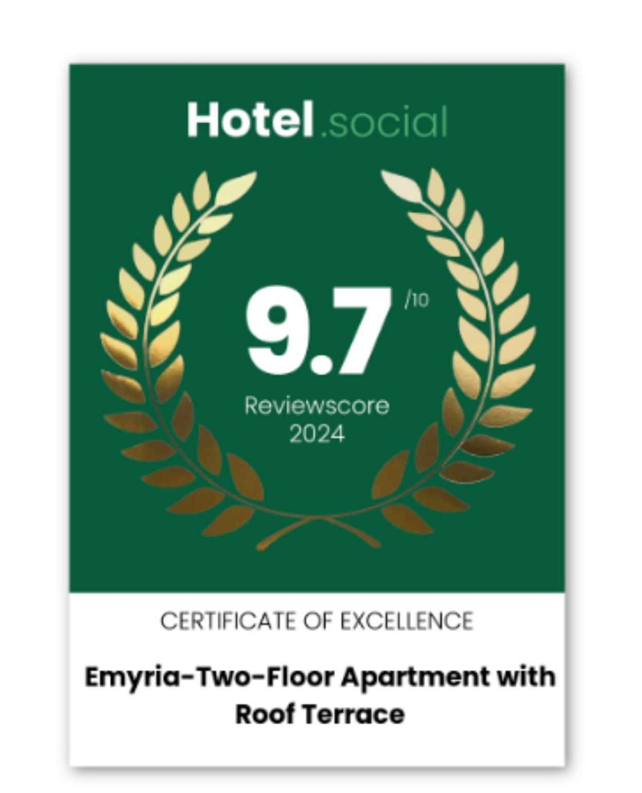 Emyria-Two-Floor Apartment With Roof Terrace 扎金索斯镇 外观 照片